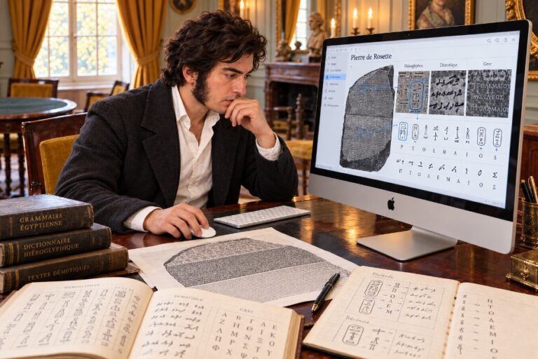 Champollion avec un Mac